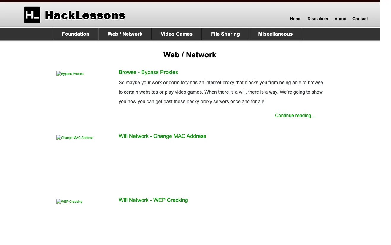 Lessons by topic