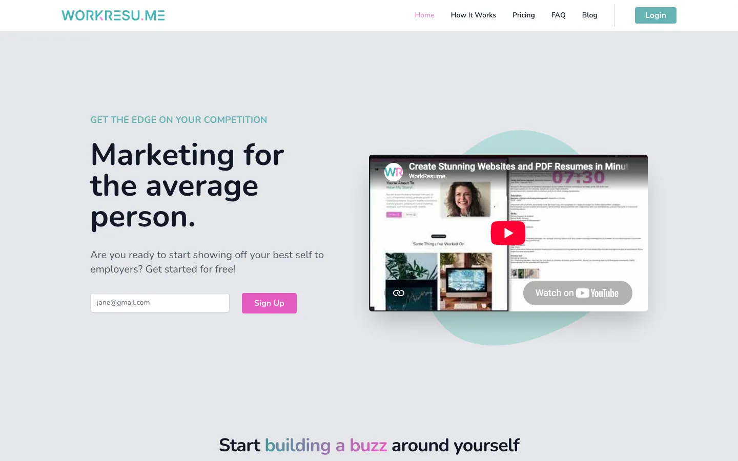 The home page
