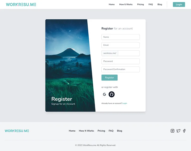 Sign up
