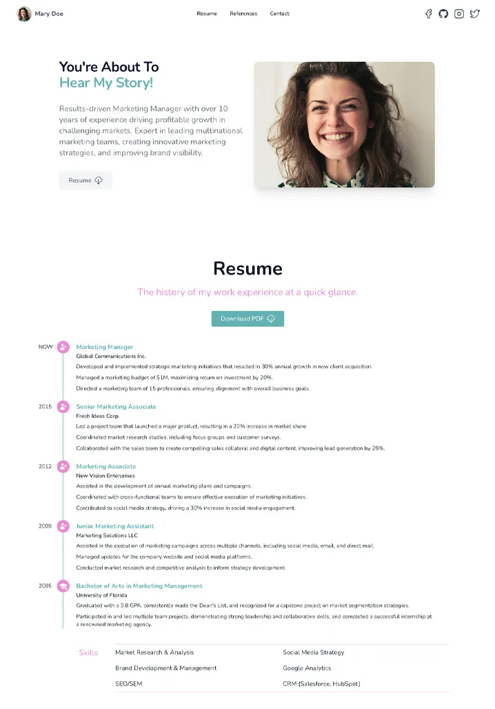 Website template 1
