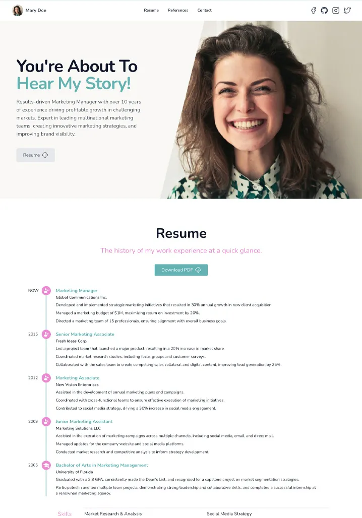 Website template 4
