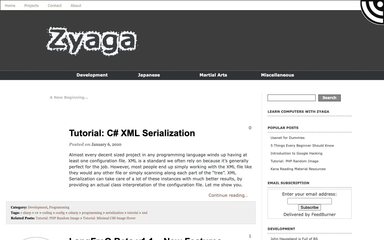 zyaga.com, before this one, 2008 – 2011: Brutal Honesty at its Best